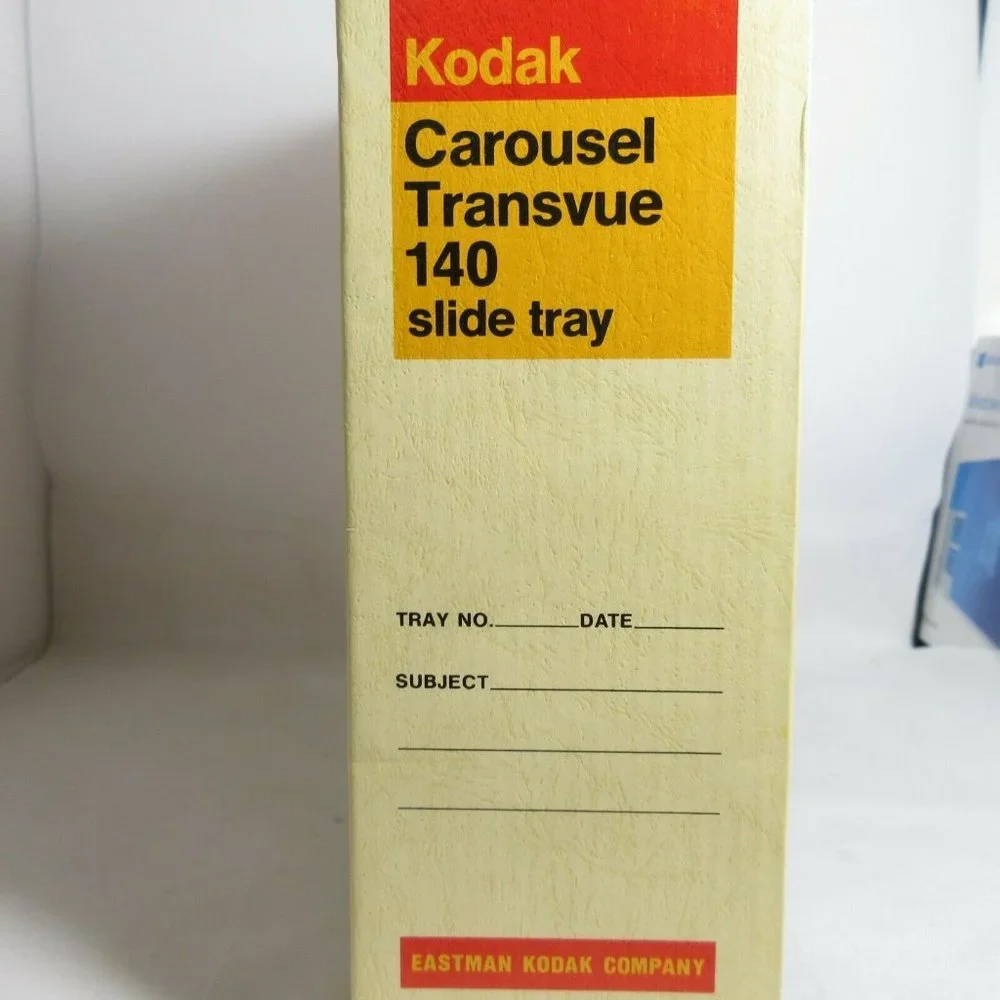 Vintage Kodak Carousel Transvue 140 Slide Tray w/ Box B140T